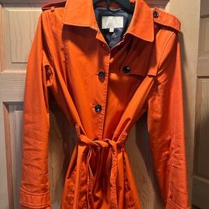 Banana Republic Bold Orange Trench Coat
